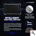 NOVSIGHT® Aδιάβροχοι LED Προβολέας Λευκού Φωτισμού 360° 80W 14400LM 5500K A500 N16 H7 2τμχ