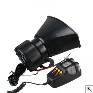 Τηλεβόας - Ντουντούκα - Κόρνα - Σειρήνα - Μεγάφωνο Αυτοκινήτου 100 Watt - 12V με 5 διαφορετικούς ήχους