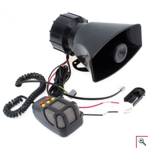 Τηλεβόας - Ντουντούκα - Κόρνα - Σειρήνα - Μεγάφωνο Αυτοκινήτου 100 Watt - 12V με 5 διαφορετικούς ήχους