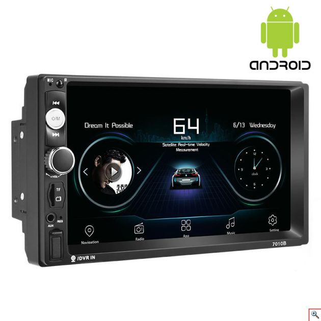 Multimedia Android Οθόνη Αφής με GPS, Wifi, Bluetooth Handsfree 1080p 7