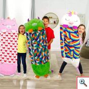 FluffyNap Λούτρινος Παιδικός Υπνόσακος που γίνεται Μαξιλάρι - Αρκουδάκι Κουβέρτα Ρόμπα Μπουρνούζι Fluffylove Happy Nappers