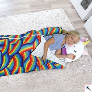 FluffyNap Λούτρινος Παιδικός Υπνόσακος που γίνεται Μαξιλάρι - Αρκουδάκι Κουβέρτα Ρόμπα Μπουρνούζι Fluffylove Happy Nappers