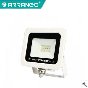 ARRANGO® LED Αδιάβροχος Προβολέας 10W Εξωτερικού Χώρου Ψυχρού Φωτισμού - Λευκός