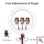 Μεγάλο RGB Ring Light LED 45cm Πολύχρωμο Αφής με Ασύρματο Χειριστήριο & 2 x USB Φορτιστής - Φωτογραφικό Φωτιστικό Δαχτυλίδι Τρίποδο & 3 x Βάση Στήριξης Κινητού