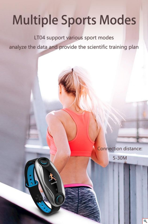 Αδιάβροχο Ρολόι SmartWatch & Ακουστικά Bluetooth Ασύρματα 2 σε 1 TalkBand Activity Tracker με Μέτρηση Καρδιακών Παλμών, Πίεσης & Οξυγόνου Αίματος, Βημάτων, Ποιότητας Ύπνου