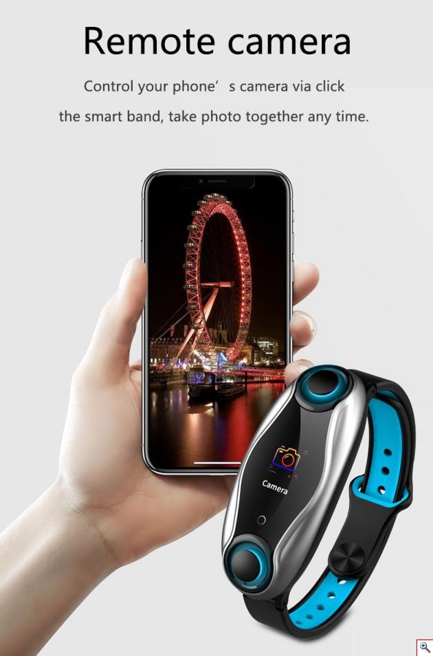 Αδιάβροχο Ρολόι SmartWatch & Ακουστικά Bluetooth Ασύρματα 2 σε 1 TalkBand Activity Tracker με Μέτρηση Καρδιακών Παλμών, Πίεσης & Οξυγόνου Αίματος, Βημάτων, Ποιότητας Ύπνου