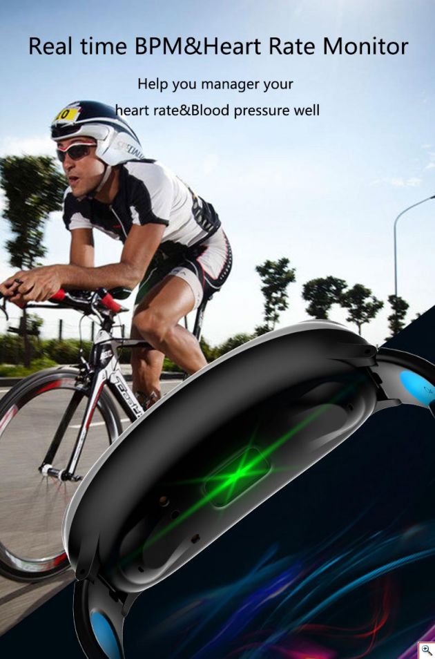 Αδιάβροχο Ρολόι SmartWatch & Ακουστικά Bluetooth Ασύρματα 2 σε 1 TalkBand Activity Tracker με Μέτρηση Καρδιακών Παλμών, Πίεσης & Οξυγόνου Αίματος, Βημάτων, Ποιότητας Ύπνου