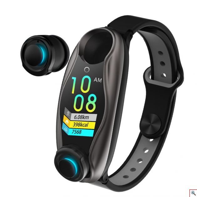 Αδιάβροχο Ρολόι SmartWatch & Ακουστικά Bluetooth Ασύρματα 2 σε 1 TalkBand Activity Tracker με Μέτρηση Καρδιακών Παλμών, Πίεσης & Οξυγόνου Αίματος, Βημάτων, Ποιότητας Ύπνου