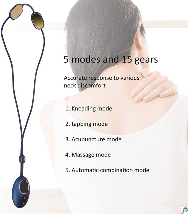 Πρωτοποριακή Συσκευή Μασάζ & Φυσιοθεραπείας Λαιμού - Αυχένα - Άνω Πλάτης DZ-2 με Ηλεκτρομυϊκή Διέγερση για Ανακούφιση από Πόνους