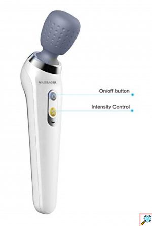 Φορητή Επαναφορτιζόμενη Συσκευή Παλμικού Μασάζ Multifunctional Vibration Kneading and Beating ST-806 - Wireless Wand Massager Λευκού χρώματος