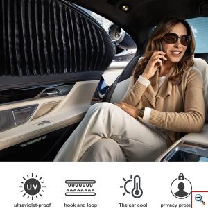 4x Πλευρικά Αντηλιακά Κουρτινάκια - Σκίαστρα Παραθύρων Αυτοκινήτου Μαγνητικά & Πολύ Ευέλικτα για Εύκολη Εγκατάσταση