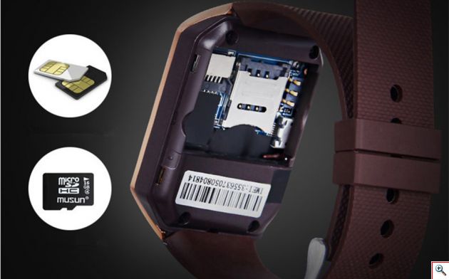 Smart Watch - Ρολόι Κινητό Τηλέφωνο με Οθόνη, Κάμερα & Ελληνικό Menu - Βηματομετρητή, Μέτρηση Ποιότητας Ύπνου κα