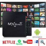 Μετατροπέας Smart TV Mini Android 11.1 TV Box 4K Ultra HD 5G WiFi 128GB SD / USB Quad Core 8GB RAM Φθηνή SMART TV ΕΞΥΠΝΗ ΤΗΛΕΟΡΑΣΗ mxq pro