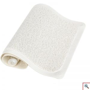 WashMat® Αντιμικροβιακό Αντιολισθητικό Χαλάκι Πατάκι & Σφουγγάρι Απολέπισης Ποδιών με Βεντούζες Ντουζιέρας / Μπανιέρας 