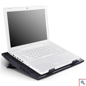 DEEPCOOL® Αντιολισθητικό Cooling Pad για Laptop έως 17.3 Ίντσες με Ρυθμιζόμενη Ταχύτητα Ανεμιστήρων - Ρυθμιζόμενα Ποδαράκια & 2 Θύρες USB