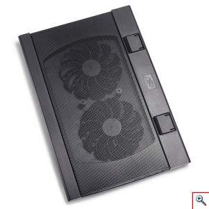 DEEPCOOL® Αντιολισθητικό Cooling Pad για Laptop έως 17.3 Ίντσες με Ρυθμιζόμενη Ταχύτητα Ανεμιστήρων - Ρυθμιζόμενα Ποδαράκια & 2 Θύρες USB