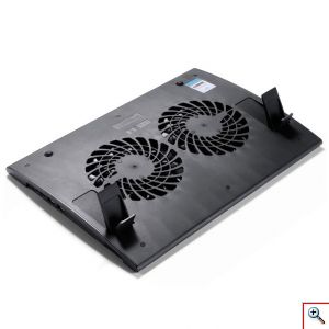 DEEPCOOL® Αντιολισθητικό Cooling Pad για Laptop έως 17.3 Ίντσες με Ρυθμιζόμενη Ταχύτητα Ανεμιστήρων - Ρυθμιζόμενα Ποδαράκια & 2 Θύρες USB