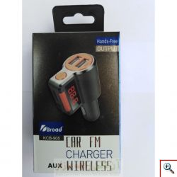 Car Fm Transmitter Αυτοκινήτου USB, SD, AUX Bluetooth Handsfree Mp3 Player - Ανοιχτής Ακρόασης & Φορτιστής USB