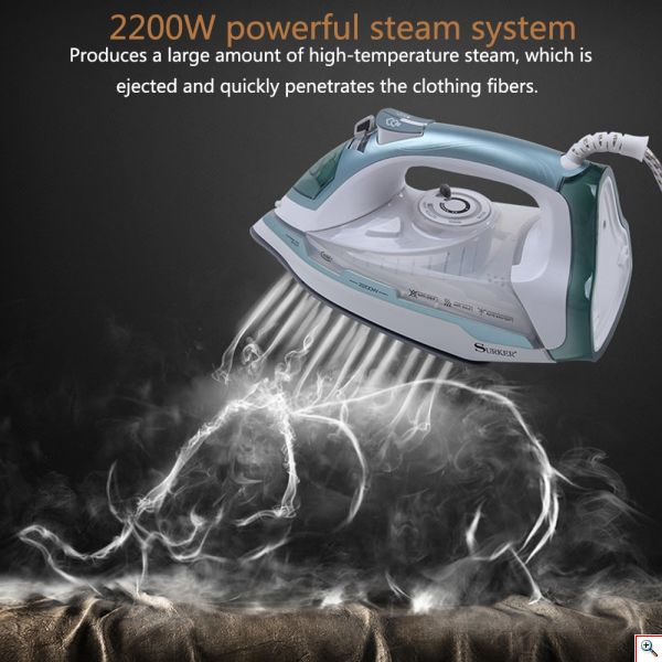 Ατμοσίδερο SURKER 2200W με Κεραμική Πλάκα - Electric Steam Iron SK-7788 SURKER
