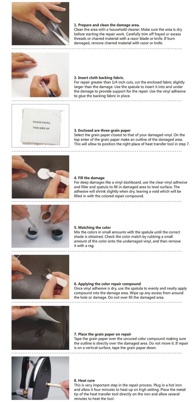 Κιτ Επισκευής Δερμάτων, Δερματίνης και Βινυλίου MAXEED 8419