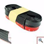 Samurai Universal Bumber Spoiler Rubber Skirt Carbon 250cm - Σπόϊλερ Αυτοκινήτου