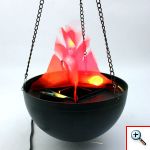 Εντυπωσιακό Κρεμαστό Φωτιστικό Flame Lamp με Εφέ Πραγματικής Φλόγας 20εκ