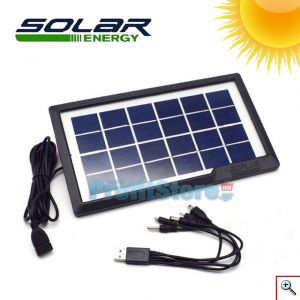 Αδιάβροχο Ηλιακό Φωτοβολταϊκό Πάνελ Φόρτισης - Φορτιστής για Φορητές Συσκευές Κινητά, Τάμπλετ