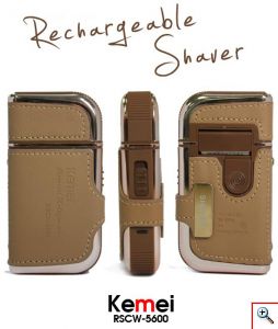 Επαναφορτιζόμενη Ξυριστική Μηχανή Kemei RSCW-5600