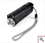 Φακός LED 200LM, Αντιανεμικός USB Αναπτήρας και Power Bank 3 σε 1