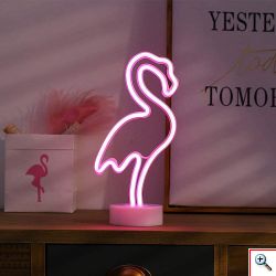 Διακοσμητικό Επιτραπέζιο LED Φωτιστικό Φλαμίνγκο - Decoration Lamp 29x12x12cm