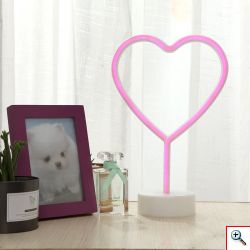 Διακοσμητικό Επιτραπέζιο LED Φωτιστικό Καρδιά - Decoration Lamp 22x18x12cm