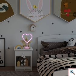 Διακοσμητικό Επιτραπέζιο LED Φωτιστικό Καρδιά - Decoration Lamp 22x18x12cm