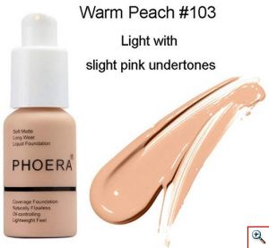 Υγρή Βάση Προσώπου - Σώματος για Τέλεια Κάλυψη Αδιάβροχο Μέικαπ - Phoera Matte Liguid Foundation Full Coverage Make-Up