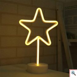 Διακοσμητικό Επιτραπέζιο LED Φωτιστικό Αστέρι - Decoration Lamp 20x12x12cm