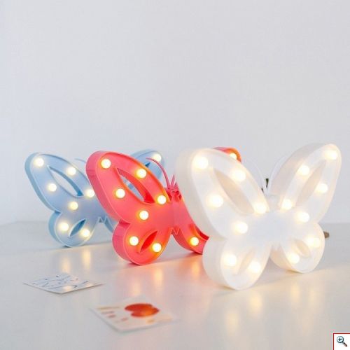 Φωτιστικό Μπαταρίας Πεταλούδα 14 LED