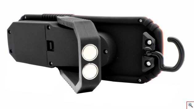 Ανθέκτική Πρακτική Λάμπα Εργασίας με Μπαταρία & Αναδιπλούμενη Βάση - Φακός Χειρός 