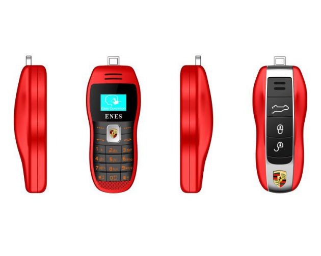 Μίνι Κινητό Τηλέφωνο 2x Dual SIM σε Σχήμα Κλειδιού Αυτοκινήτου - Cellphone Car