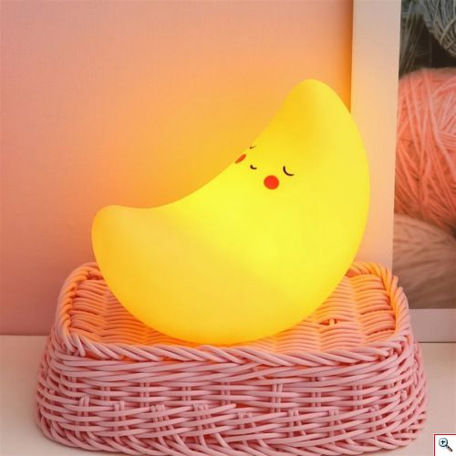 Επιτραπέζιο Παιδικό Φωτιστικό - Πορτατίφ - Φωτάκι Νυκτός Φεγγάρι Moon Light