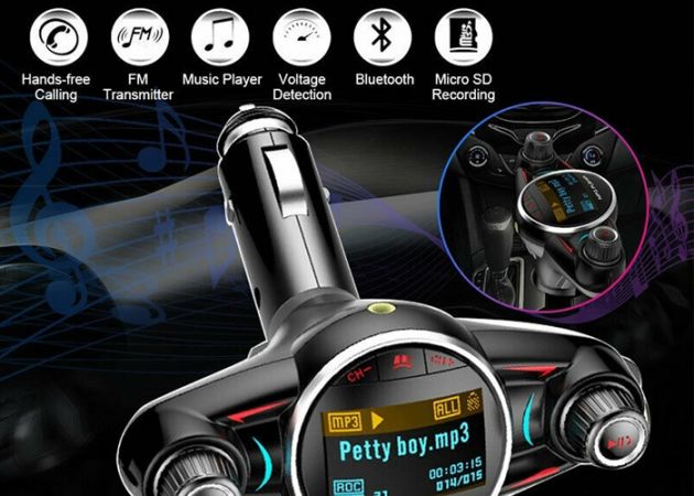 Πομπός FM Transmitter Bluetooth Αυτοκινήτου 5.0+EDR BT08 Car Kit