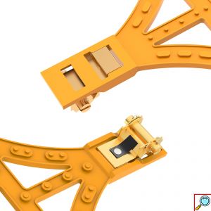 Σετ 8 Πλαστικές Universal Τρακτεροτές Αλυσίδες με 5 Μεταλλικά Παγοθραυστικά & Καστάνια Σύσφιξης 165mm-275mm - Αντιολισθητικές Χιονιού για κάθε Αυτοκίνητο