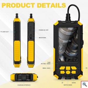 Andowl® Αδιάβροχη Ασύρματη Ενδοσκοπική Διπλή Κάμερα 2KHD με WiFI & Οθόνη 4.5