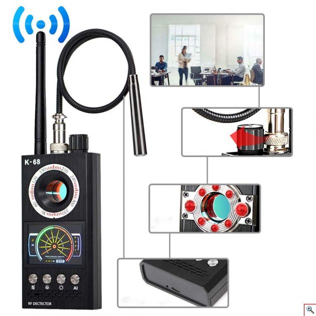 Ανιχνευτής Ασύρματων Συσκευών GPS 2G/3G/4G 1MHz έως 6.5GHz - K68