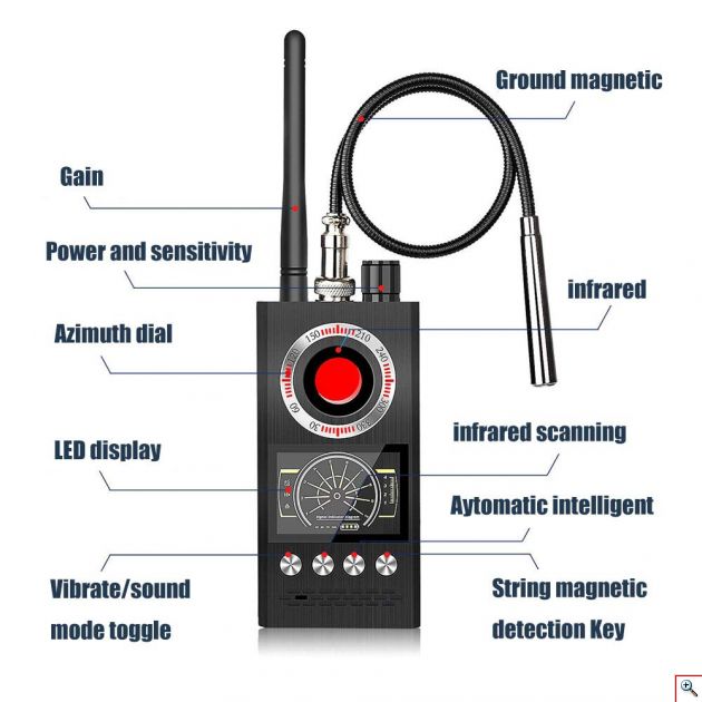 Ανιχνευτής Ασύρματων Συσκευών GPS 2G/3G/4G 1MHz έως 6.5GHz - K68
