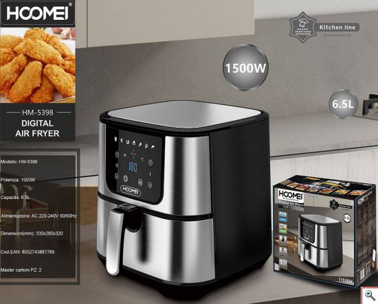 Ψηφιακή Φριτέζα Αέρος - Hoomei® Digital Air fryer 6.5L HM-5398