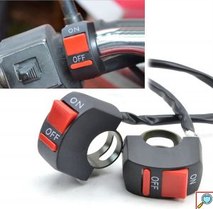 Universal 7/8'' Διακόπτης Mηχανής - Μοτοσυκλέτας ON/OFF 12V