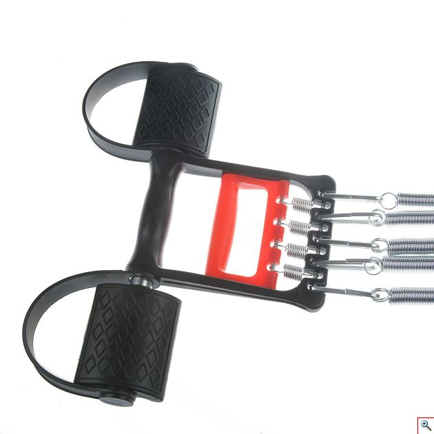 3 σε 1 Ελατήρια Εκγύμνασης με Πατάκια Ποδιών Κωπηλατικής, Στήθους, Καρπού, Πήχη, Χεριών & Δικεφάλων - Chest Expander Spring Rowing