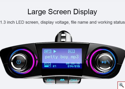 Πομπός FM Transmitter Bluetooth 5.0+EDR BT06 Car Kit