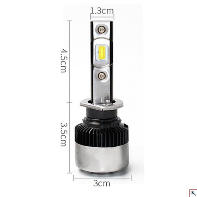 Mini Led Λάμπες Φώτα H4 Focus Αυτοκινήτου 110w (2x55W) 8000lm (2x4000lm) - Car Headlight Σετ 2 Τεμάχια