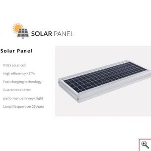 LED Αδιάβροχος Ηλιακός Προβολέας 50W Εξωτερικού Χώρου - Δρόμου με Τηλεχειρηστήριο & Ανιχνευτή Κίνησης & Αισθητήρα Φωτός JD-1950