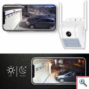 Αδιάβροχη WiFi IP Κάμερα 1080p & Φωτιστικό LED με Ανίχνευση Κίνησης Επιτοίχιο JORTAN 8168 Εξωτερικού Χώρου